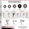 Service Caster 5 Inch Phenolic Wheel Swivel 10mm Threaded Stem Caster Set with Brake SCC SCC-TS20S514-PHR-TLB-M1015-4 - alternate 1